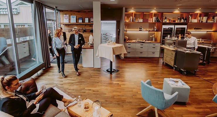 Front cooking  Guests entering the restaurant