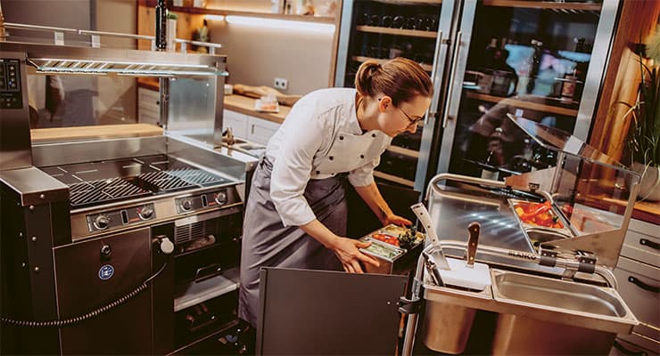 Tips voor het koken vooraan Het BPRO Cook kookstation laden