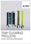 Tray clearing trolleys