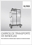 Carro de transporte de bandejas