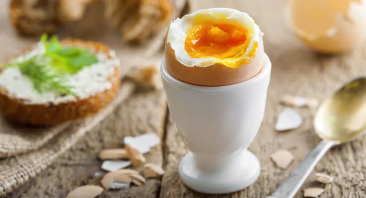 el huevo del desayuno