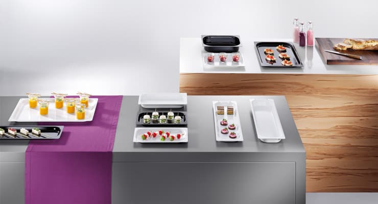 Buffet prepared with BPRO Gastronorm containers