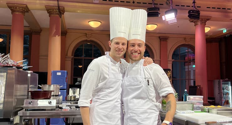 Julian Lechner and Felix Bansen at the Bocuse d’Or Germany