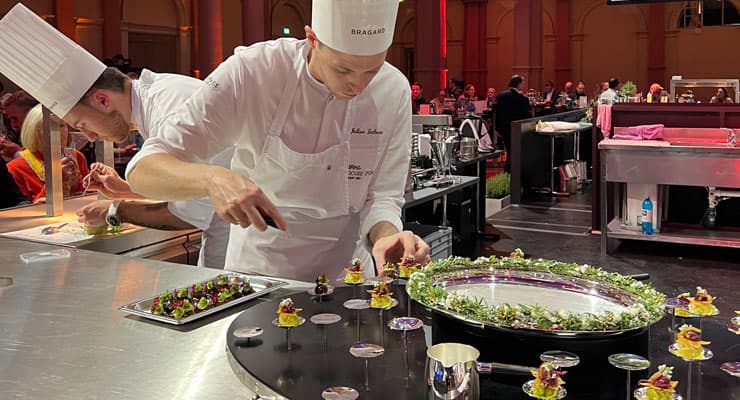 Julian Lechner en Felix Bansen bij de kookwedstrijd Bocuse d'Or Duitsland