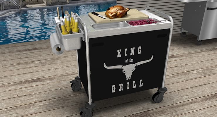 BPRO grill cart customized